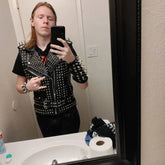 Spiked Studded Women Vest Jacket, Punk Biker Gothic, Personalized Belted Studwork, Leather Clothing Vest Ladies, Motorbike Bachelor's Wear,